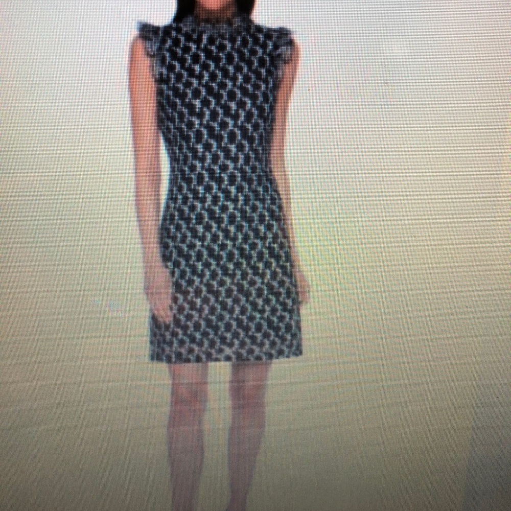 Tommy Hilfiger Two-Tone Lace High-Neck Dress - Picture 3 of 8